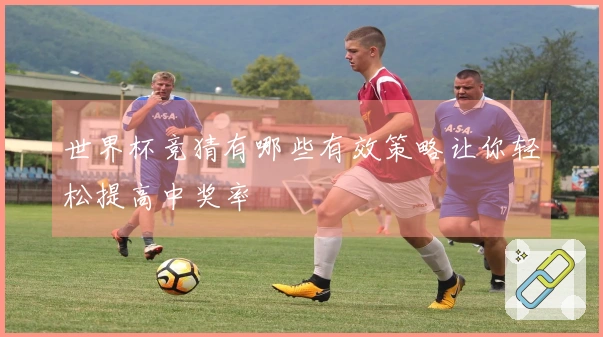 世界杯竞猜有哪些有效策略让你轻松提高中奖率