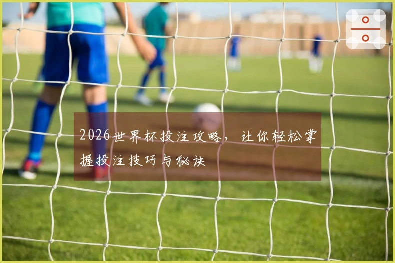 2026世界杯投注攻略，让你轻松掌握投注技巧与秘诀